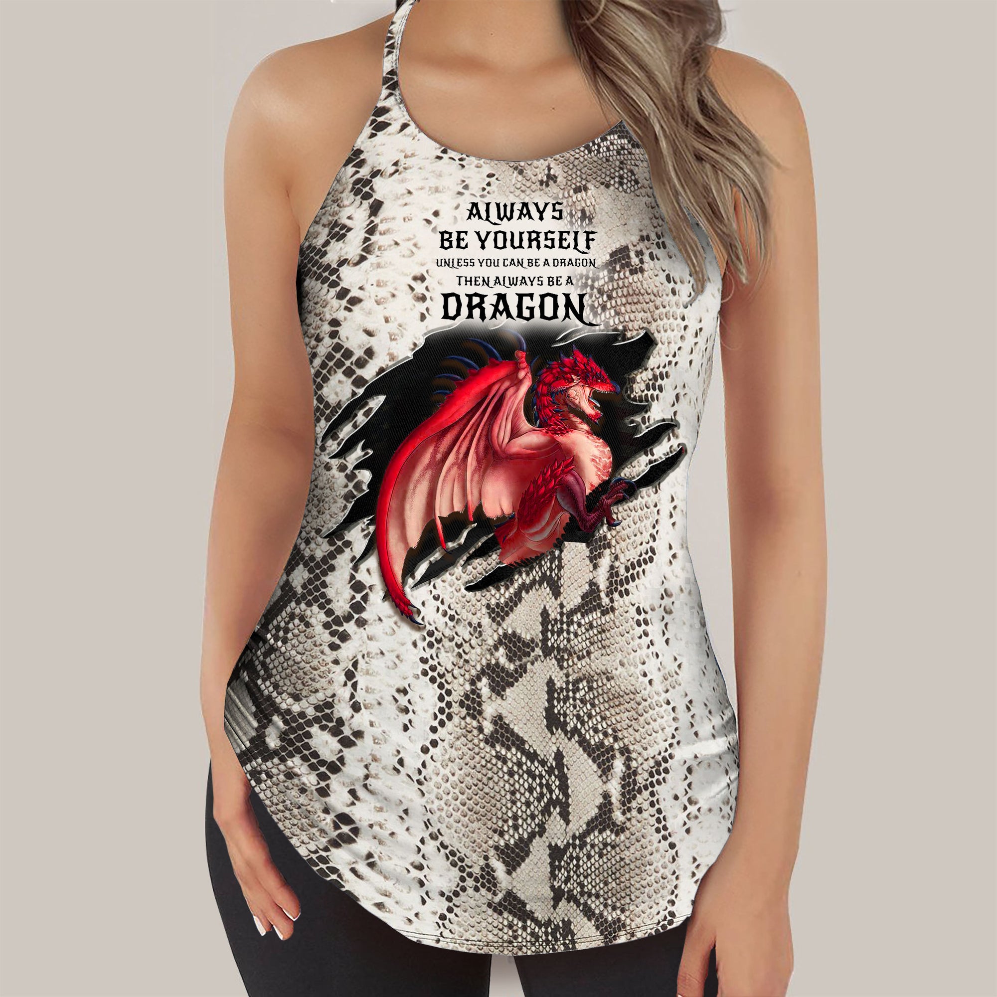 Personalized Dragon Lovers Snake Mesh Vest