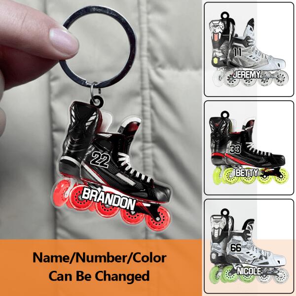 Personalized Gift Roller Skates Keychain