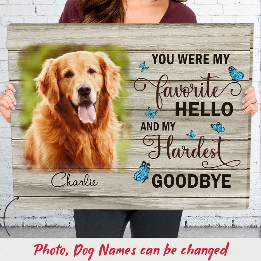 My Hardest Goodbye - Personalized Photo Custom Poster