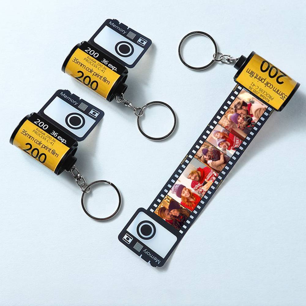 Custom Colorful Camera Roll Keychain Romantic Gifts