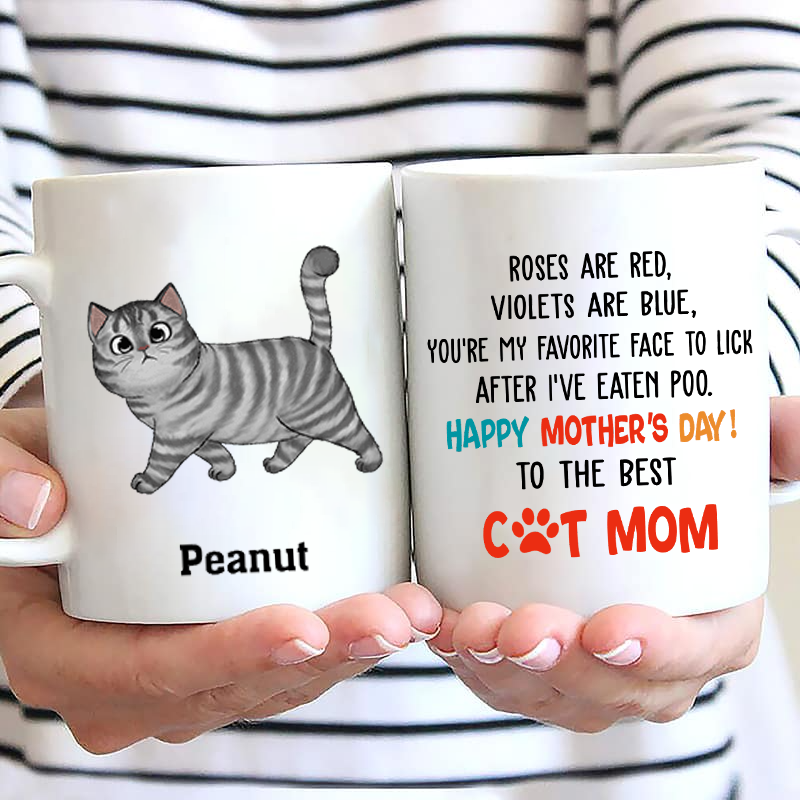 Happy Mother's Day To The Best Cat Mom Personalized Mug Gift For Cat Lover